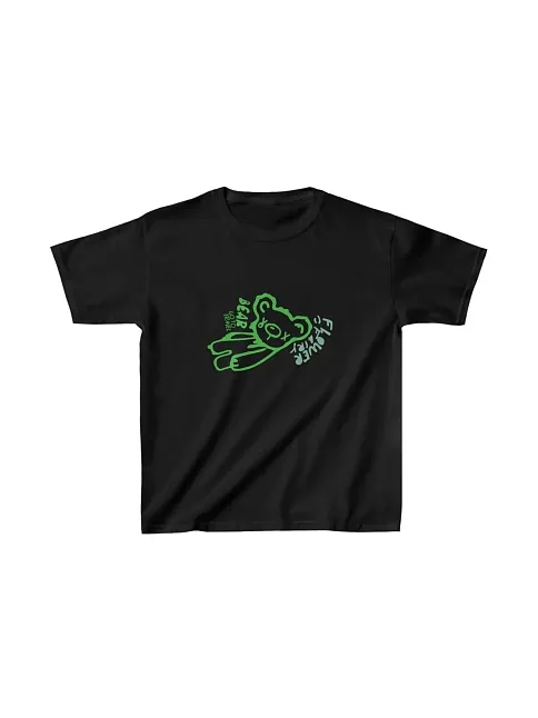 Unisex Çocuk Baskılı T-shirt - Siyah