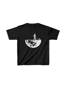 Unisex Çocuk Baskılı T-shirt - Siyah