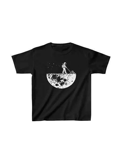 Unisex Çocuk Baskılı T-shirt - Siyah