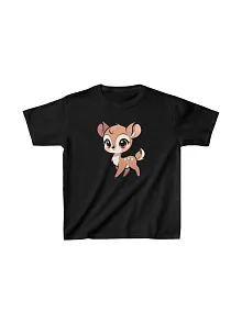 Unisex Çocuk Baskılı T-shirt - Siyah