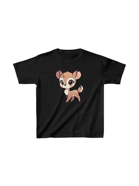 Unisex Çocuk Baskılı T-shirt - Siyah