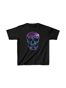 Unisex Çocuk Baskılı T-shirt - Siyah