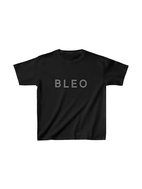 Unisex Çocuk Baskılı T-shirt - Siyah