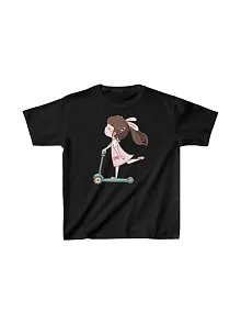 Unisex Çocuk Baskılı T-shirt - Siyah