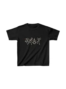 Unisex Çocuk Baskılı T-shirt - Siyah