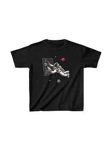 Unisex Çocuk Baskılı T-shirt - Siyah