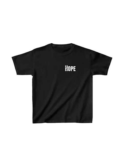 Unisex Çocuk Baskılı T-shirt - Siyah