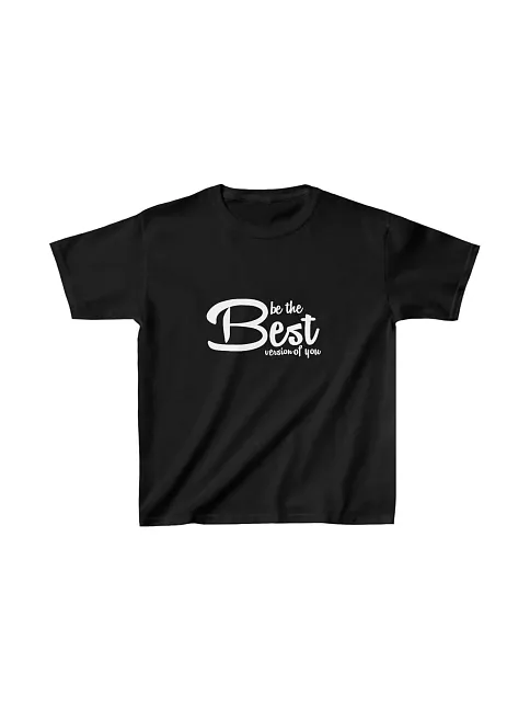Unisex Çocuk Baskılı T-shirt - Siyah