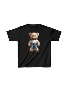 Unisex Çocuk Baskılı T-shirt - Siyah