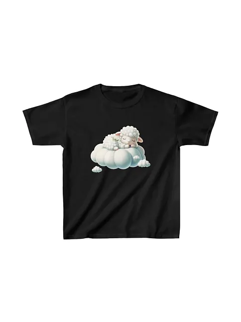 Unisex Çocuk Baskılı T-shirt - Siyah