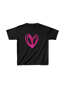 Unisex Çocuk Baskılı T-shirt - Siyah