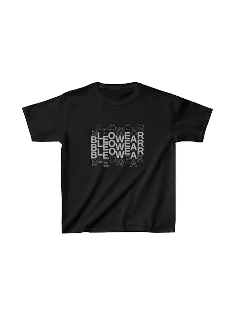 Unisex Çocuk Baskılı T-shirt - Siyah