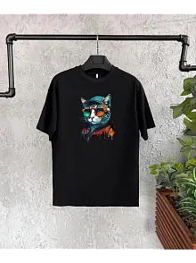 Unisex Çocuk Baskılı T-shirt - Siyah