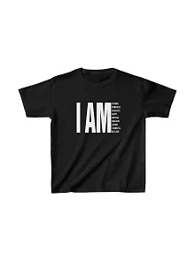 Unisex Çocuk Baskılı T-shirt - Siyah