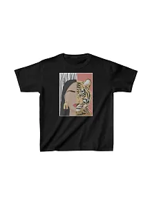 Unisex Çocuk Baskılı T-shirt - Siyah