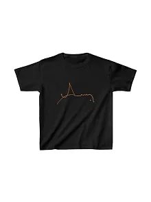 Unisex Çocuk Baskılı T-shirt - Siyah