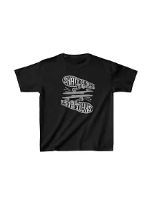 Unisex Çocuk Baskılı T-shirt - Siyah