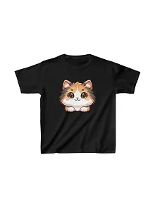 Unisex Çocuk Baskılı T-shirt - Siyah