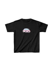 Unisex Çocuk Baskılı T-shirt - Siyah