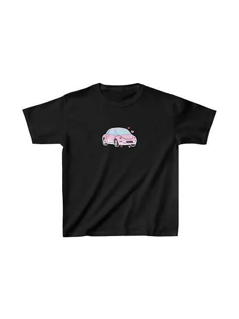 Unisex Çocuk Baskılı T-shirt - Siyah