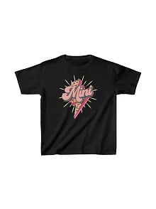 Unisex Çocuk Baskılı T-shirt - Siyah