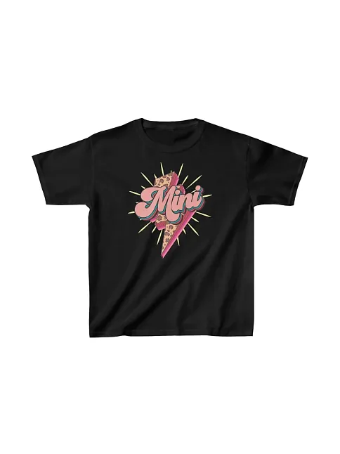 Unisex Çocuk Baskılı T-shirt - Siyah