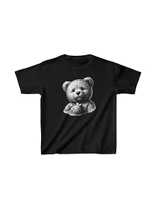 Unisex Çocuk Baskılı T-shirt - Siyah