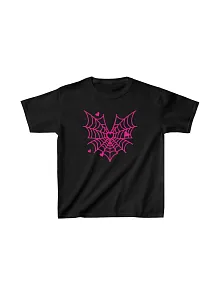 Unisex Çocuk Baskılı T-shirt - Siyah
