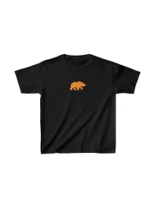 Unisex Çocuk Baskılı T-shirt - Siyah
