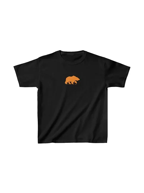 Unisex Çocuk Baskılı T-shirt - Siyah