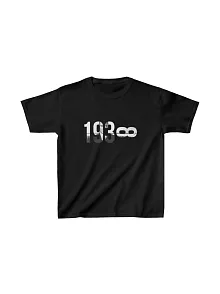 Unisex Çocuk Baskılı T-shirt - Siyah