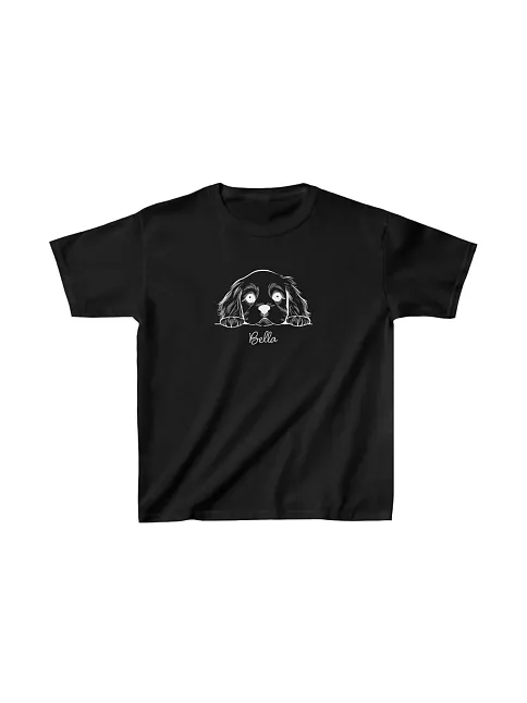 Unisex Çocuk Baskılı T-shirt - Siyah