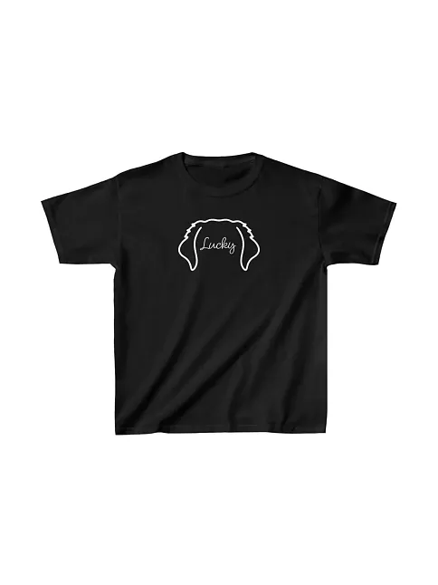 Unisex Çocuk Baskılı T-shirt - Siyah