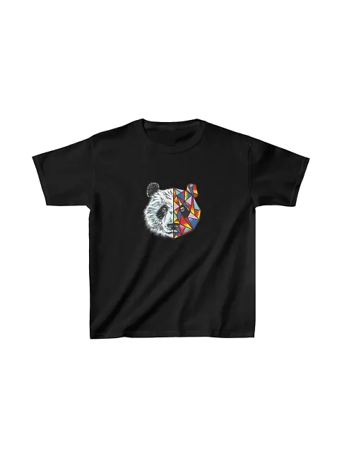 Unisex Çocuk Baskılı T-shirt - Siyah