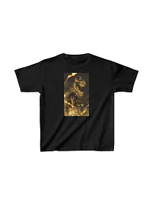 Unisex Çocuk Baskılı T-shirt - Siyah