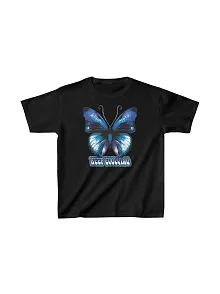 Unisex Çocuk Baskılı T-shirt - Siyah