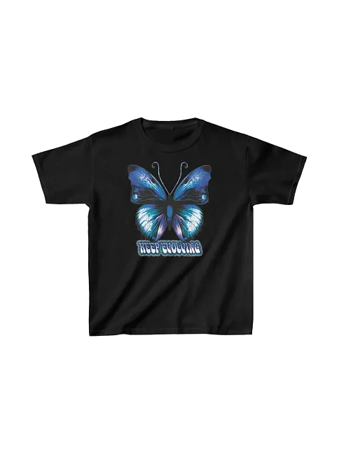 Unisex Çocuk Baskılı T-shirt - Siyah