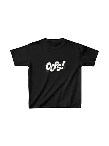 Unisex Çocuk Baskılı T-shirt - Siyah