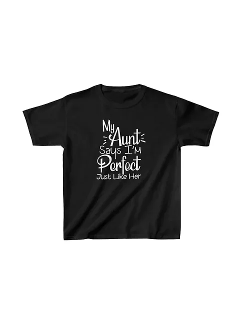 Unisex Çocuk Baskılı T-shirt - Siyah