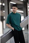 Erkek Düz T-shirt Kısa Kol Bisiklet Yaka Regular Fit Rahat Kalıp Günlük Tişört - Haki