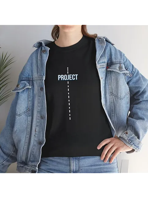 Kadın Bisiklet Yaka Baskılı Kısa Kol  T-shirt - Siyah