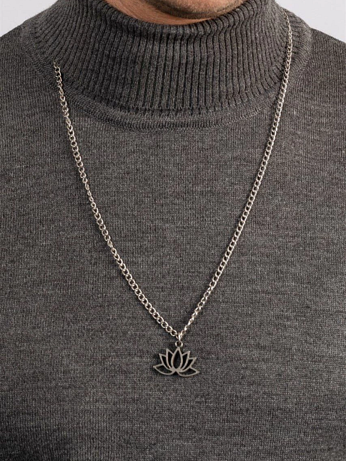 Erkek Tam Boğazlı Balıkçı Yaka Kazak Uzun Kol Düz Dokuma Triko - Füme