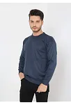Erkek Bisiklet Yaka Kazak Uzun Kol Dokuma Triko - Indigo