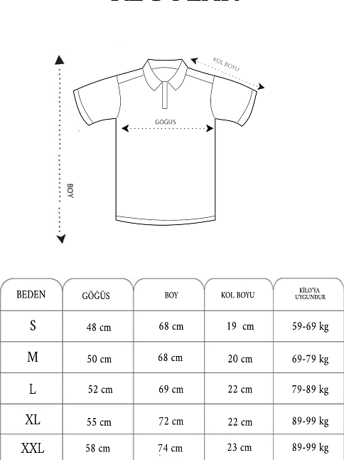 Erkek Polo Yaka Düğmeli Tişört Pike Baskılı T-shirt - Beyaz