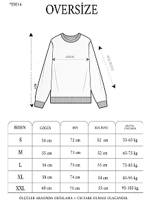 Kadın 3 İplik Pamuklu Yıldırım Baskılı Bisiklet Yaka Sweatshirt - Beyaz