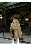 Kadın Yün Cıkartılabilen Atkılı , Kaban İkili Takım - Kahve