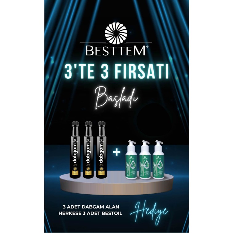 3 Dabgam Alana 3 Bestoil HEDİYE 3 Dabgam Alana 3 Bestoil HEDİYE