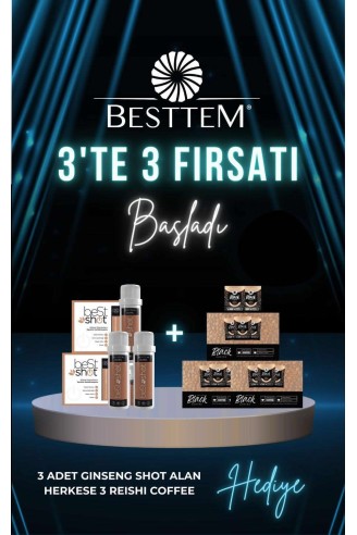 3 BestShot Reishi Alana 3 Best Coffee HEDİYE