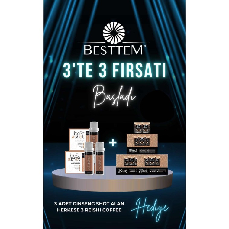 3 BestShot Reishi Alana 3 Best Coffee HEDİYE 3 BestShot Reishi Alana 3 Best Coffee HEDİYE