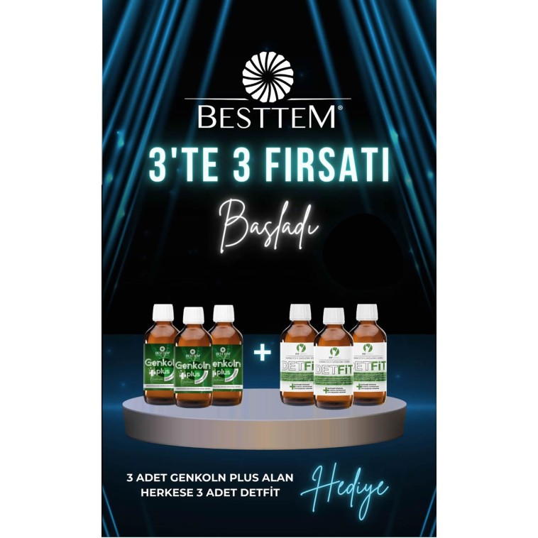 3 Genkoln Plus Alana 3 Detfit HEDİYE 3 Genkoln Plus Alana 3 Detfit HEDİYE